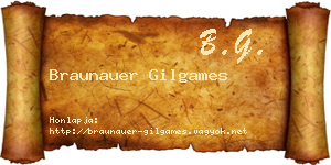 Braunauer Gilgames névjegykártya
